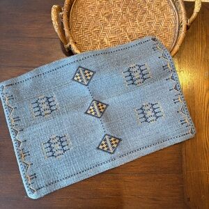 Jaipur Living || Puebla Pillow Sham Kilim Rug Look Wool Blue 16x24